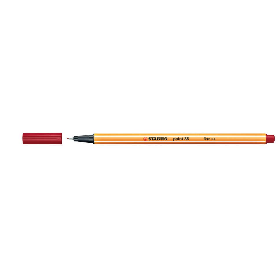 Fineliner Stabilo Point 88® 0,4 mm rosso cremisi - 88/50