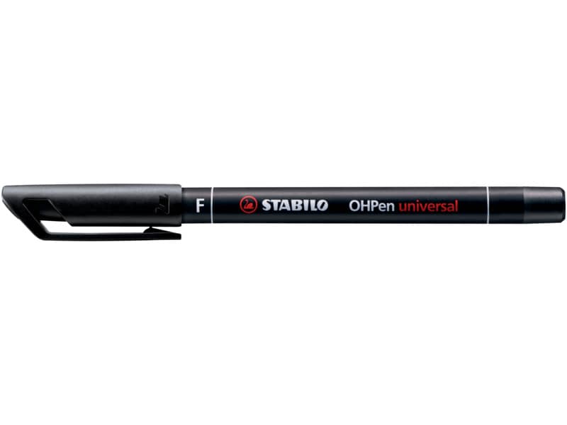 Penna Stabilo OHPen universal Fine (F) 0,7 mm nero 842/46