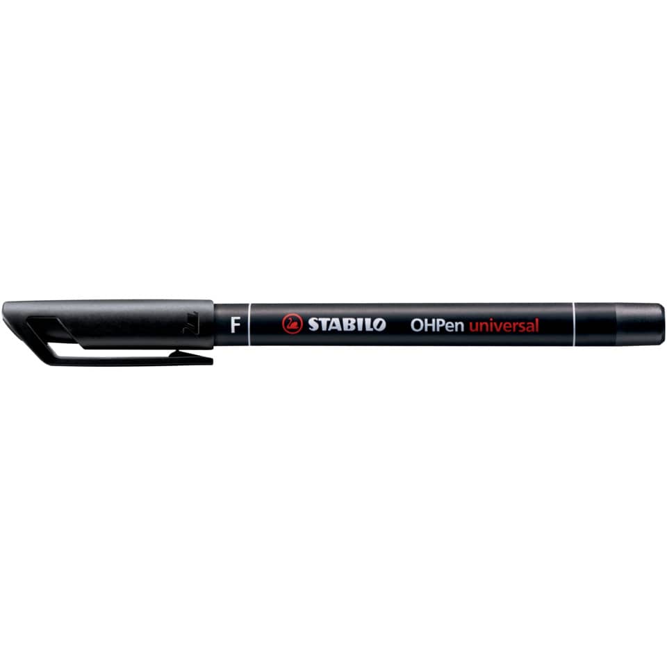 Penna Stabilo OHPen universal Fine (F) 0,7 mm nero 842/46