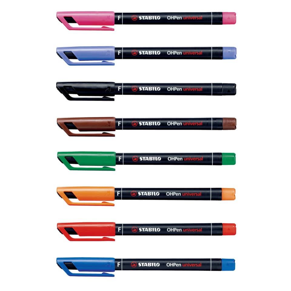 Penna Stabilo OHPen universal Fine (F) 0,7 mm rosso 842/40