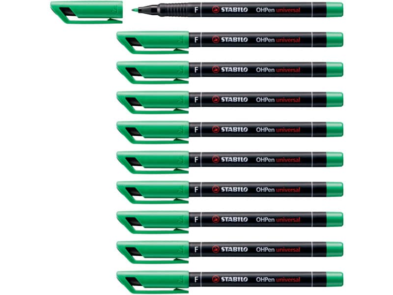 Penna Stabilo OHPen universal Fine (F) 0,7 mm verde 842/36