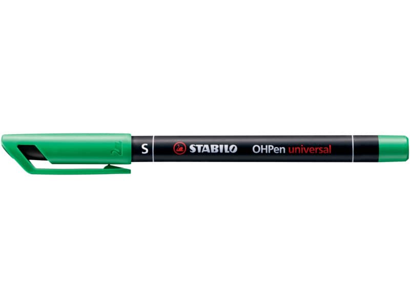 Penna Stabilo OHPen universal Superfine (S) 0,4 mm verde 841/36