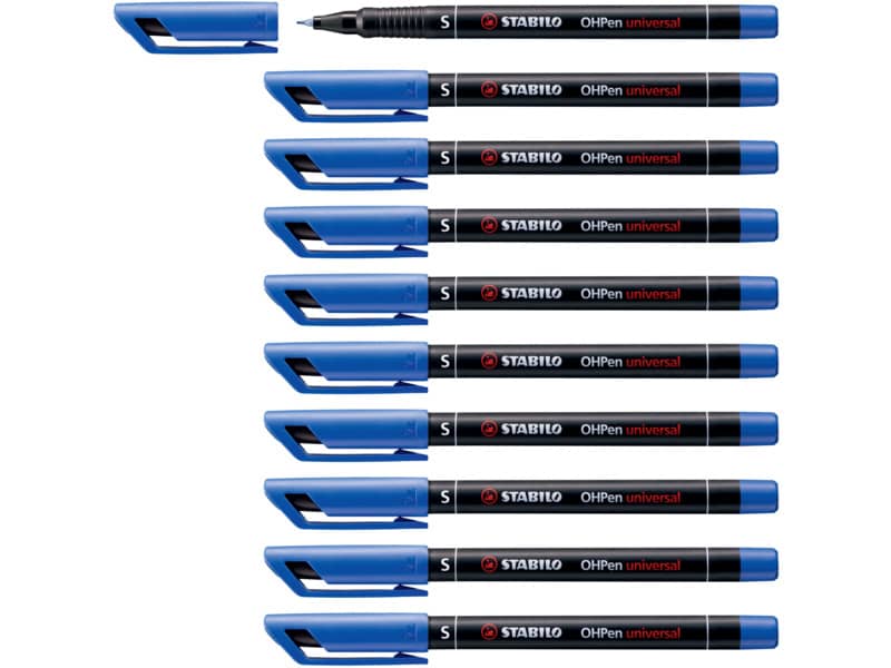 Penna Stabilo OHPen universal Superfine (S) 0,4 mm blu 841/41