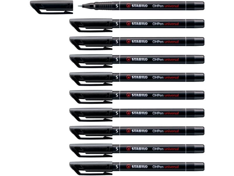 Penna Stabilo OHPen universal Superfine (S) 0,4 mm nero 841/46