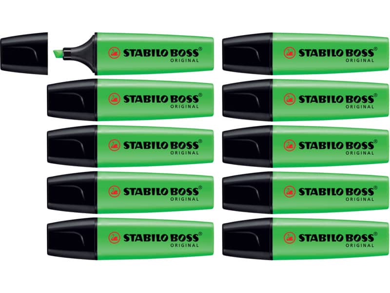 Evidenziatore Stabilo Boss Original 2-5 mm verde 70/33
