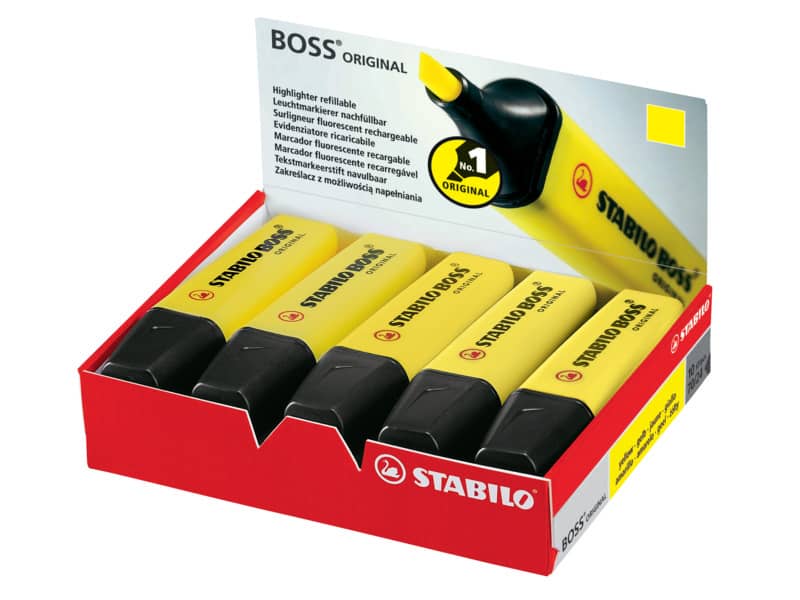 Evidenziatore Stabilo Boss Original 2-5 mm giallo 70/24