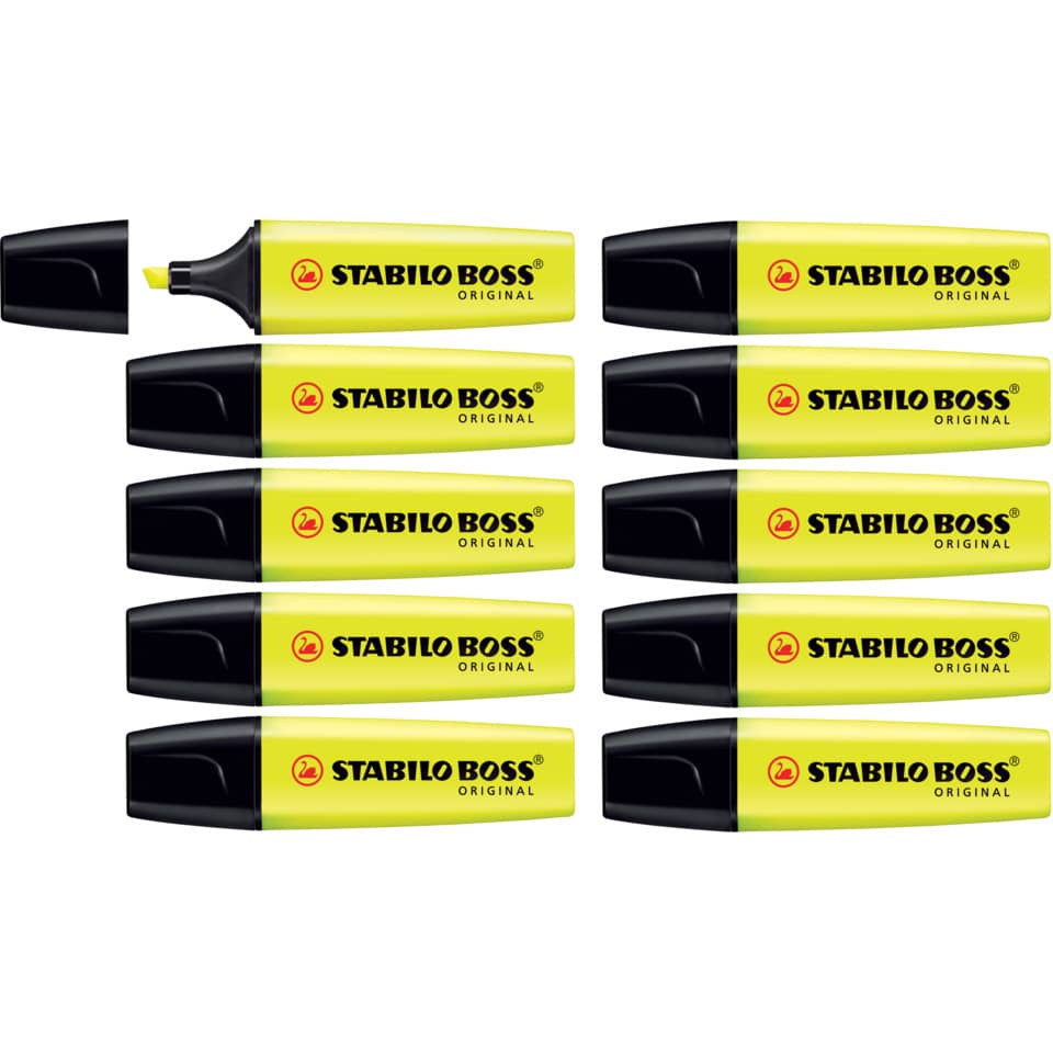 Evidenziatore Stabilo Boss Original 2-5 mm giallo 70/24