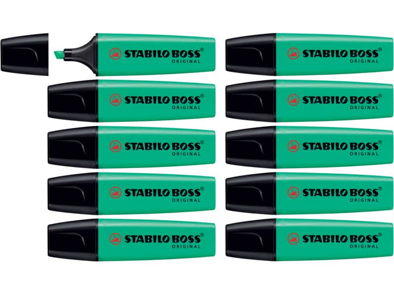 Evidenziatore Stabilo Boss Original 2-5 mm turchese 70/51