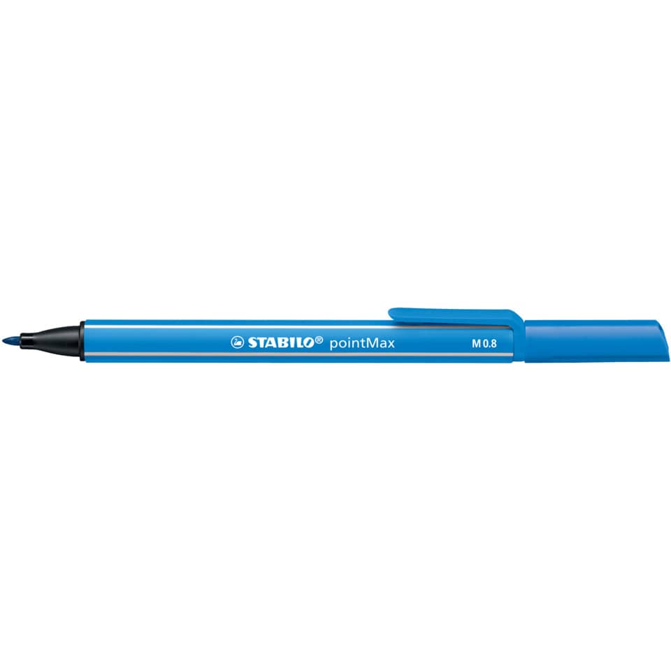 Fineliner Stabilo pointMax 0.8 mm blu oltremare - 488/32