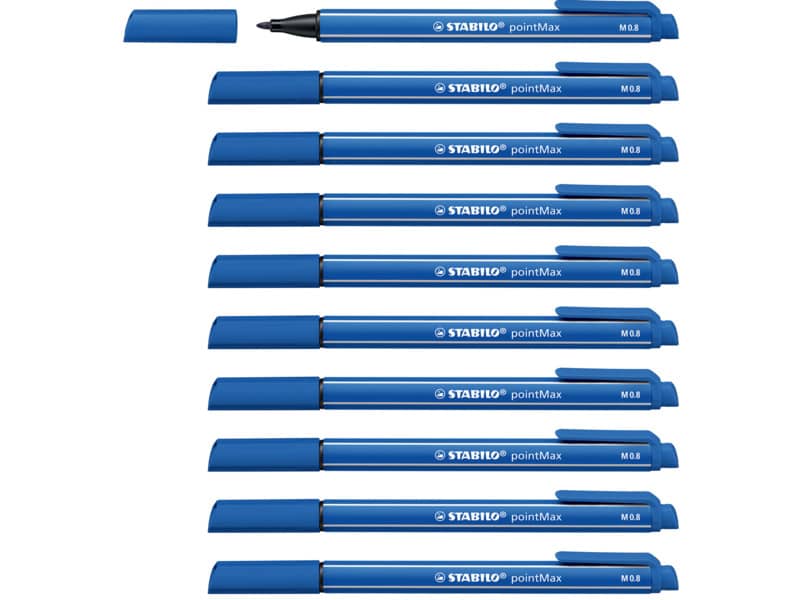 Fineliner Stabilo pointMax 0.8 mm blu oltremare - 488/32