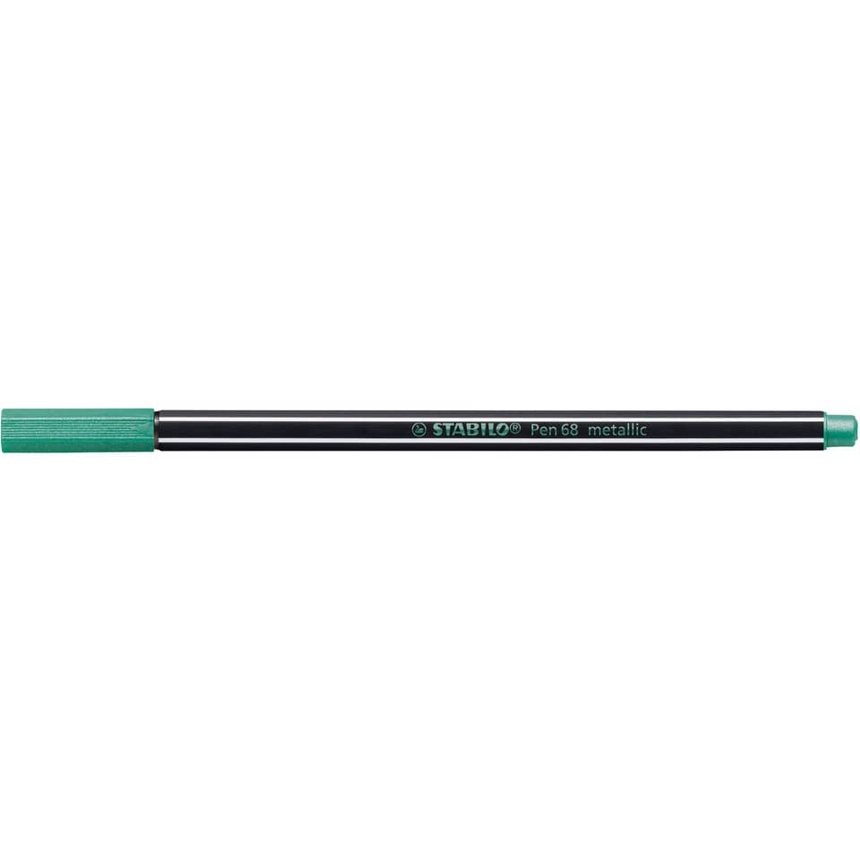 Pennarelli Stabilo Pen 68 metallic 1 mm  verde metallizzato - 68/836