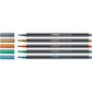 Pennarelli Stabilo Pen 68 metallic 1 mm  blu metallizzato - 68/841