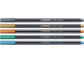 Pennarelli Stabilo Pen 68 metallic 1 mm  blu metallizzato - 68/841