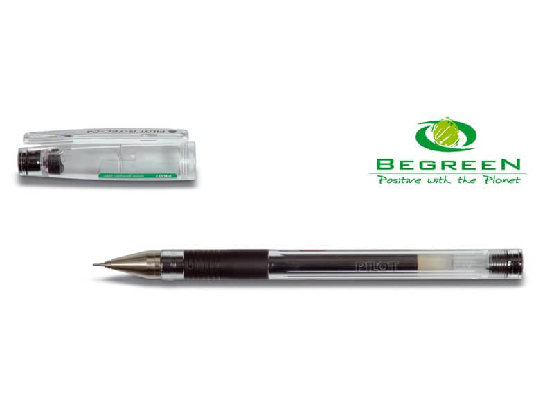 Roller gel ricaricabile Pilot G-TECH C 4 Begreen punta 0,4 mm nero 040030