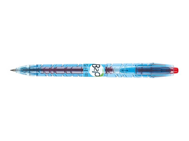 Penna roller gel a scatto Pilot B2P Begreen punta media 0,7 mm rosso 040182