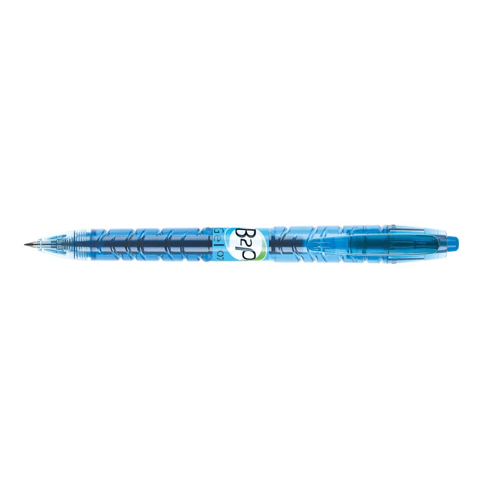 Penna roller gel a scatto Pilot B2P Begreen punta media 0,7 mm blu 040181