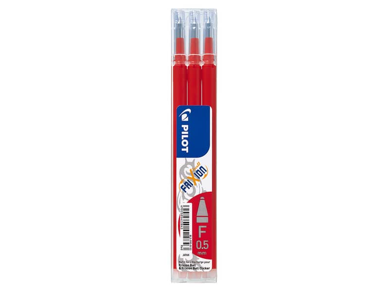 Refill sfera Pilot Frixion Ball 0,5 mm rosso Set 3 pezzi -6572