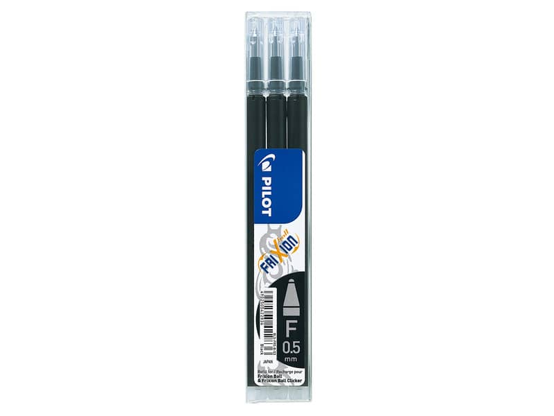 Refill sfera Pilot Frixion Ball 0,5 mm nero Set 3 pezzi - 6570