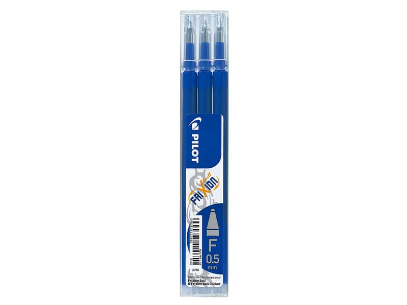Refill sfera Pilot Frixion Ball 0,5 mm blu Set 3 pezzi -6571