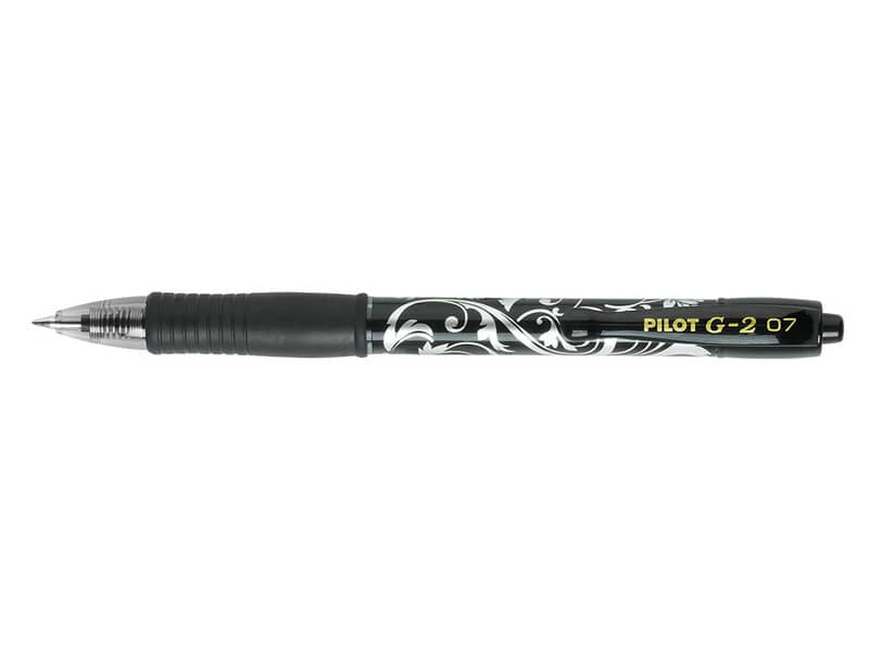 Roller gel a scatto ricaricabile Pilot G-2 Victoria 0,7 mm nero 006370