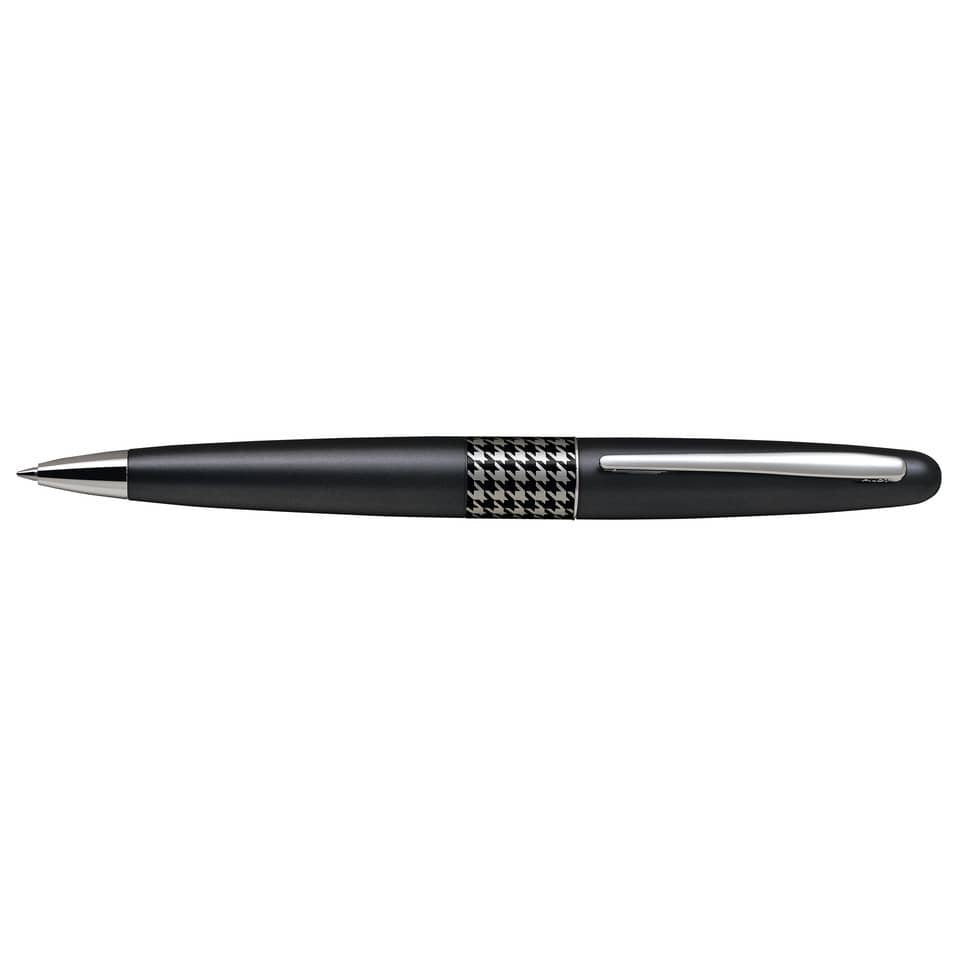 Penna a sfera Pilot MR Retro Pop Collection 0,7 mm blu fusto nero con astuccio e borsina regalo - 006471