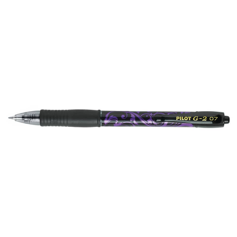 Roller gel a scatto ricaricabile Pilot G-2 Victoria 0,7 mm viola 006375
