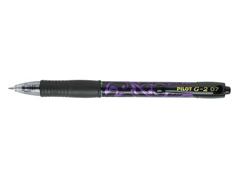 Roller gel a scatto ricaricabile Pilot G-2 Victoria 0,7 mm viola 006375