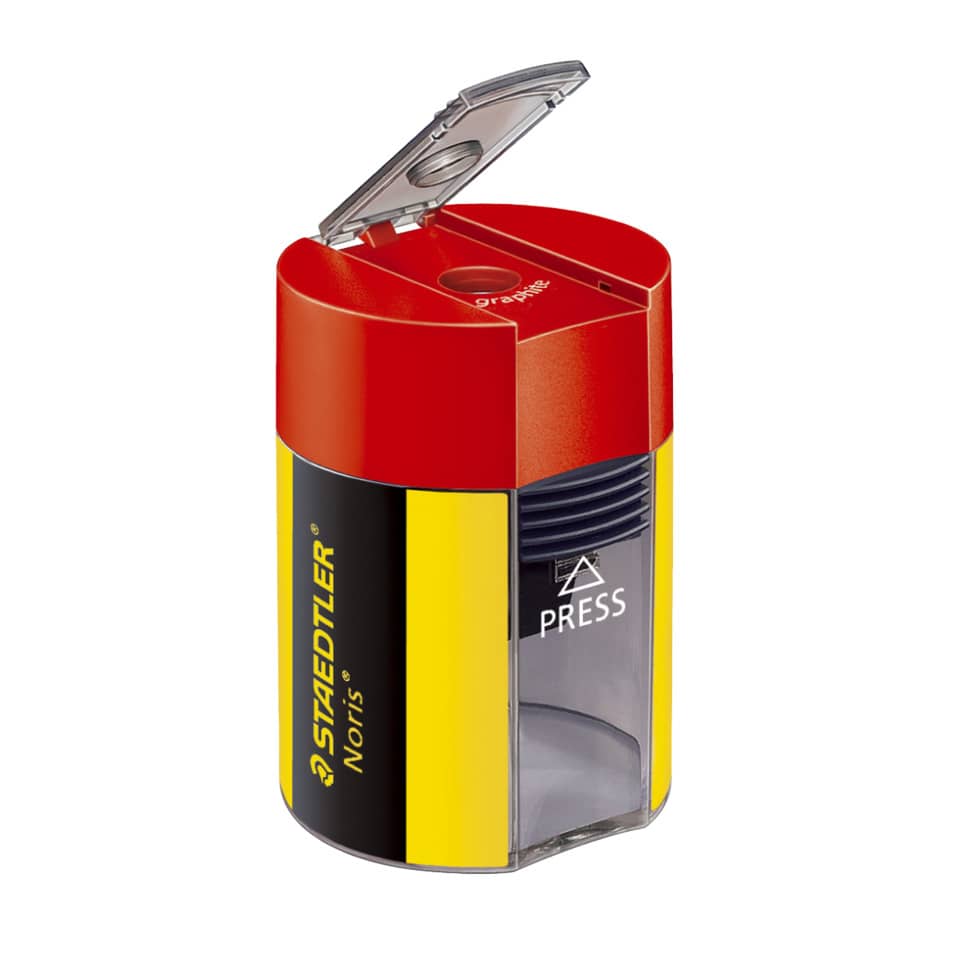 Temperamatite con contenitore Staedtler Noris Design 511 004 giallo-nero 511 004