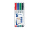 Marcatori per lavagne bianche Staedtler Lumocolor whiteboard compact 341 assortiti  astuccio da 4 pezzi - 341 WP4