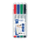Marcatori per lavagne bianche Staedtler Lumocolor whiteboard compact 341 assortiti  astuccio da 4 pezzi - 341 WP4
