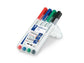 Marcatori per lavagne bianche Staedtler Lumocolor whiteboard compact 341 assortiti  astuccio da 4 pezzi - 341 WP4