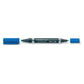 Marcatore doppia punta Staedtler Lumocolor permanent duo 348 0,6-1,5 mm blu - 348-3