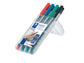 Penne a punta sintetica Staedtler Lumocolor permanent pen 318 F assortiti astuccio da 4 pezzi - 318 WP4