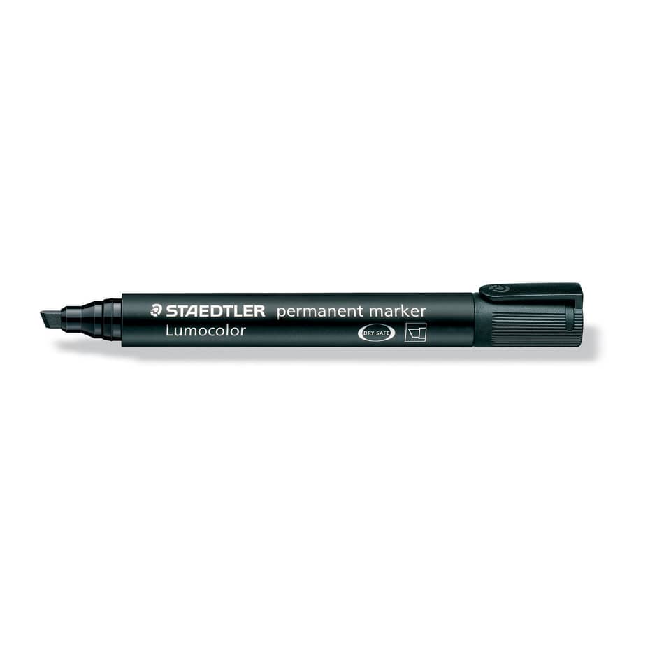 Marcatore punta a scalpello Staedtler Lumocolor permanent marker 350 2-5 mm nero - 350-9