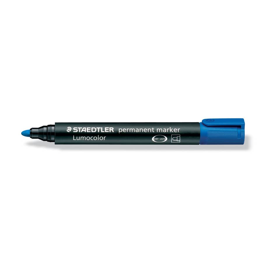 Marcatore permanente punta tonda Staedtler Lumocolor permanent marker 352 2 mm blu - 352-3