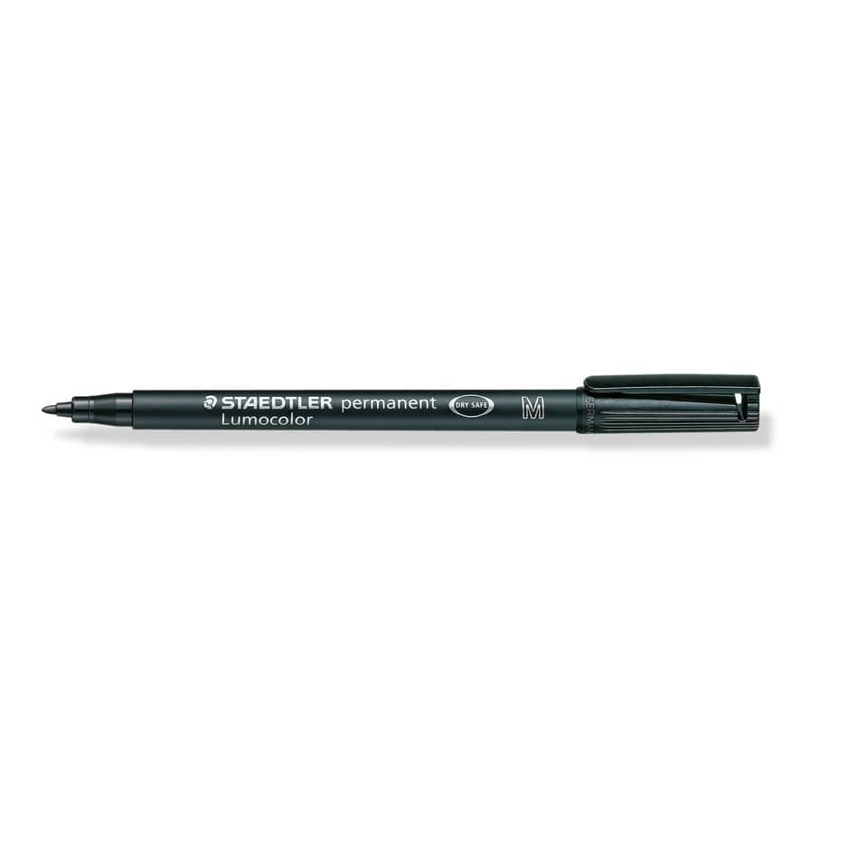 Penna a punta sintetica Staedtler Lumocolor permanent pen 317 M nero 317-9