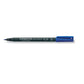 Penna a punta sintetica Staedtler Lumocolor permanent pen 313 S blu 313-3