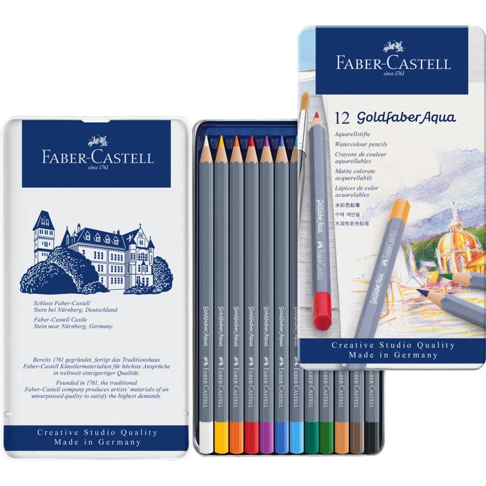 Matite acquarellabili Goldfaber Aqua Faber-Castell 12 colori Conf. 12 pezzi 114612