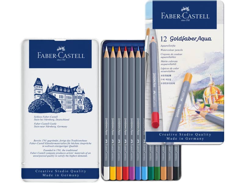 Matite acquarellabili Goldfaber Aqua Faber-Castell 12 colori Conf. 12 pezzi 114612