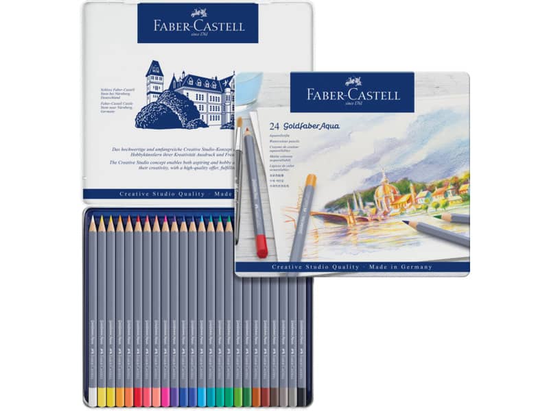 Matite acquarellabili Goldfaber Aqua Faber-Castell 24 colori Conf. 24 pezzi - 114624