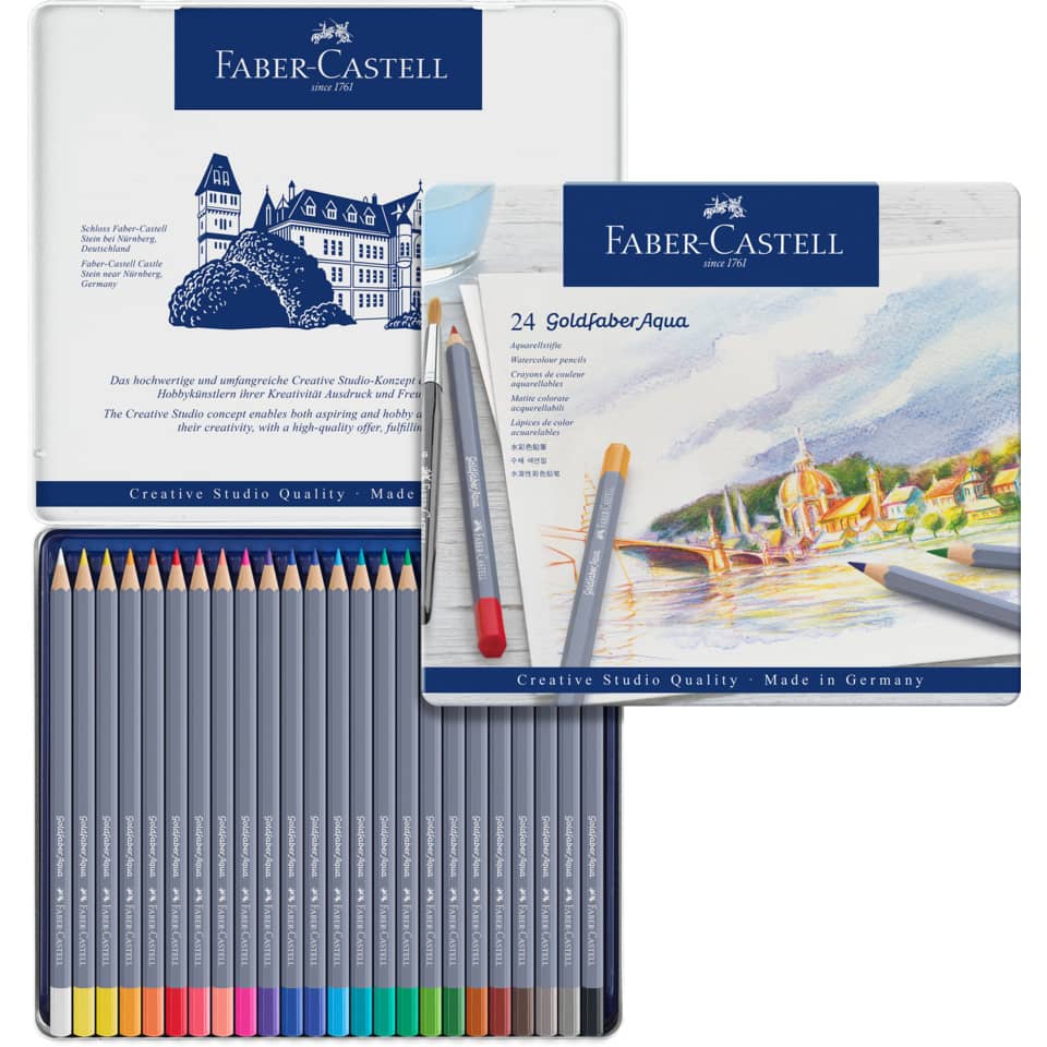 Matite acquarellabili Goldfaber Aqua Faber-Castell 24 colori Conf. 24 pezzi - 114624