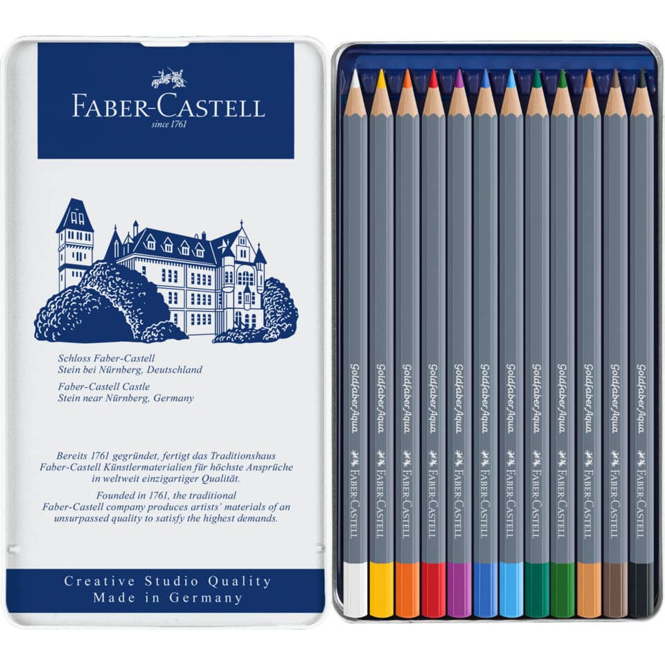 Matite acquarellabili Goldfaber Aqua Faber-Castell 12 colori Conf. 12 pezzi 114612