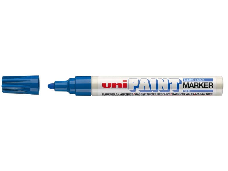 Marcatore permanente PAINT punta tonda 2,8 mm BLU M PX20 B