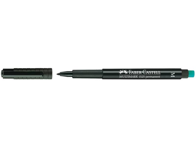 Marcatore permanente Faber-Castell Multimark 1525 M 1 mm nero 152599