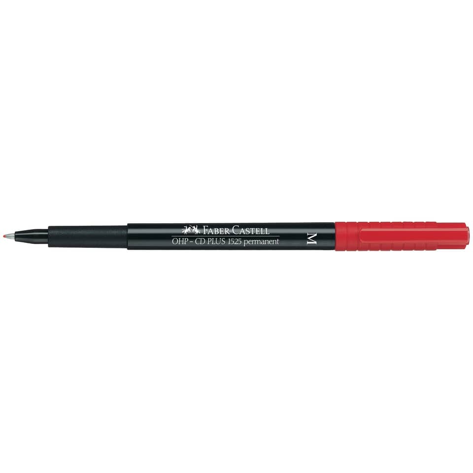 Marcatore permanente Faber-Castell Multimark 1525 M 1 mm rosso 152521