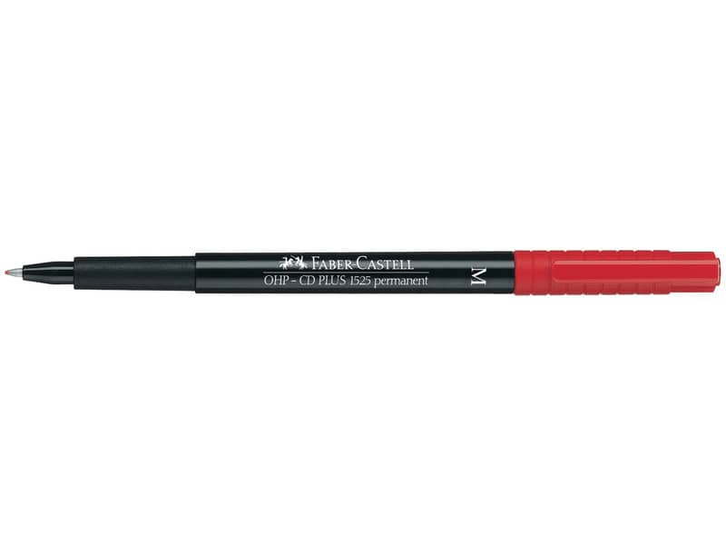 Marcatore permanente Faber-Castell Multimark 1525 M 1 mm rosso 152521