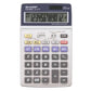 Calcolatrice da tavolo a energia solare SHARP con display LCD mobile a 12 cifre grigio - SH-EL337C