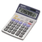 Calcolatrice da tavolo a energia solare SHARP con display LCD mobile a 12 cifre grigio - SH-EL337C