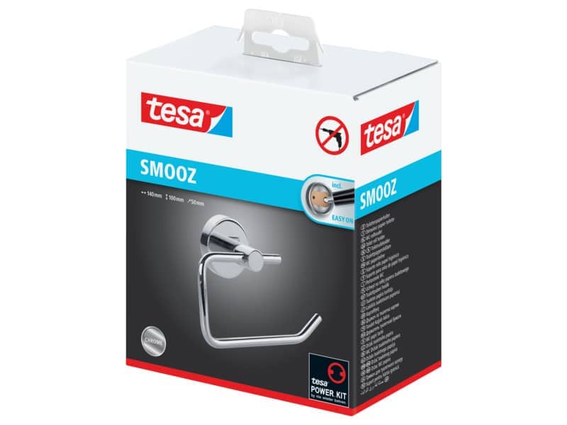 Portarotolo WC senza coperchio tesa Smooz rimovibile e riutilizzabile 40314-00000-00
