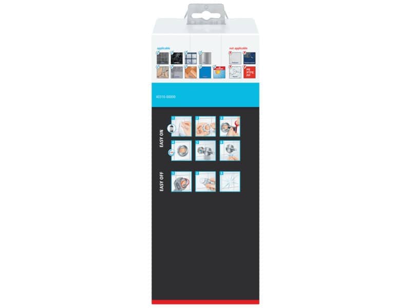 Portascopino WC tesa Smooz rimovibile e riutilizzabile 40316-00000-00